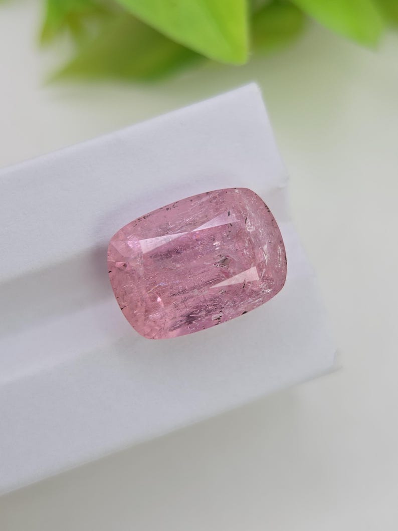 Natural Pink Imperial Topaz Cushion Cut Katlang Pakistan Untreated Loose Gemstone