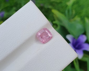 Pedra de espinélio rosa do Tajiquistão, natural, solta, não aquecida, não tratada, facetada