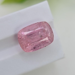 Natural Pink Imperial Topaz Cushion Cut Katlang Pakistan Untreated Loose Gemstone