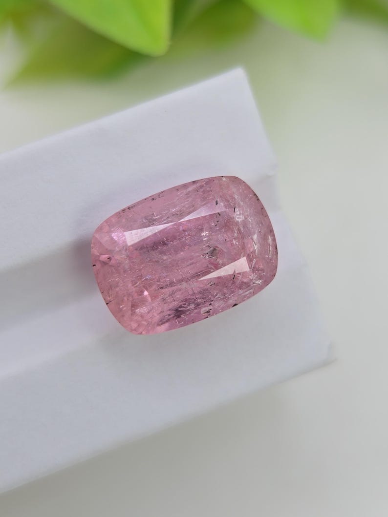 Natural Pink Imperial Topaz Cushion Cut Katlang Pakistan Untreated Loose Gemstone