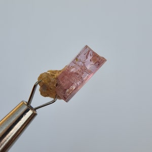 Raw Pink Topaz Crystal Specimen | Sample With Rock | Uncut | Natural | Unheated | Untreated | From Katlang Pakistan