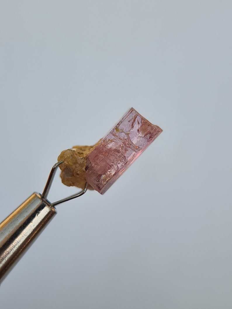 Raw Pink Topaz Crystal Specimen | Sample With Rock | Uncut | Natural | Unheated | Untreated | From Katlang Pakistan