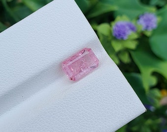 Pedra de espinélio rosa do Tajiquistão, natural, solta, não aquecida, não tratada, facetada