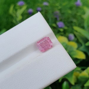 Pink Spinel Stone from Tajikistan Natural Loose Unheated Untreated Faceted