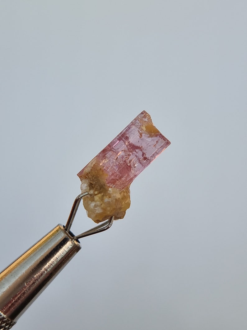 Raw Pink Topaz Crystal Specimen | Sample With Rock | Uncut | Natural | Unheated | Untreated | From Katlang Pakistan