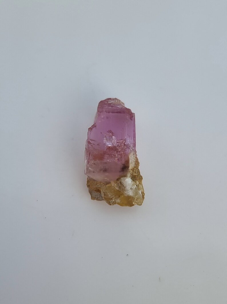 Raw Pink Topaz Crystal Specimen | Sample With Rock | Uncut | Natural | Unheated | Untreated | From Katlang Pakistan