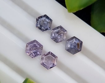 Calibrated Spinel Stones Lot | Hexagonal | Natural Untreated Loose Faceted | From Badakhshan Afghanistan