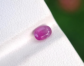 Sapphire Stone Purplish Pink Natural Untreated Unheated Loose Oval Shape Faceted From Afghanistan