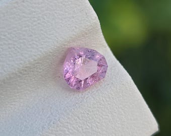 6.50カラット天然ピンクインペリアルトパーズ - スクエアカット宝石