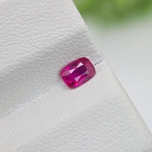 Ruby Gemstone Natural Unheated Untreated Cushion Cut Loose Gemstone from Afghanistan