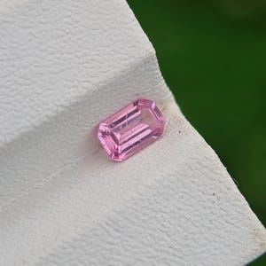 Pink Spinel Gemstone From Tajikistan | Emerald Cut | Natural | Loose | Faceted | Untreated