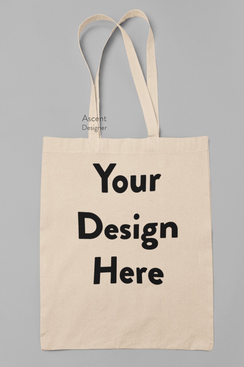 Tote Bag Mock up Tote Bag on Grey Background Mockup - Etsy