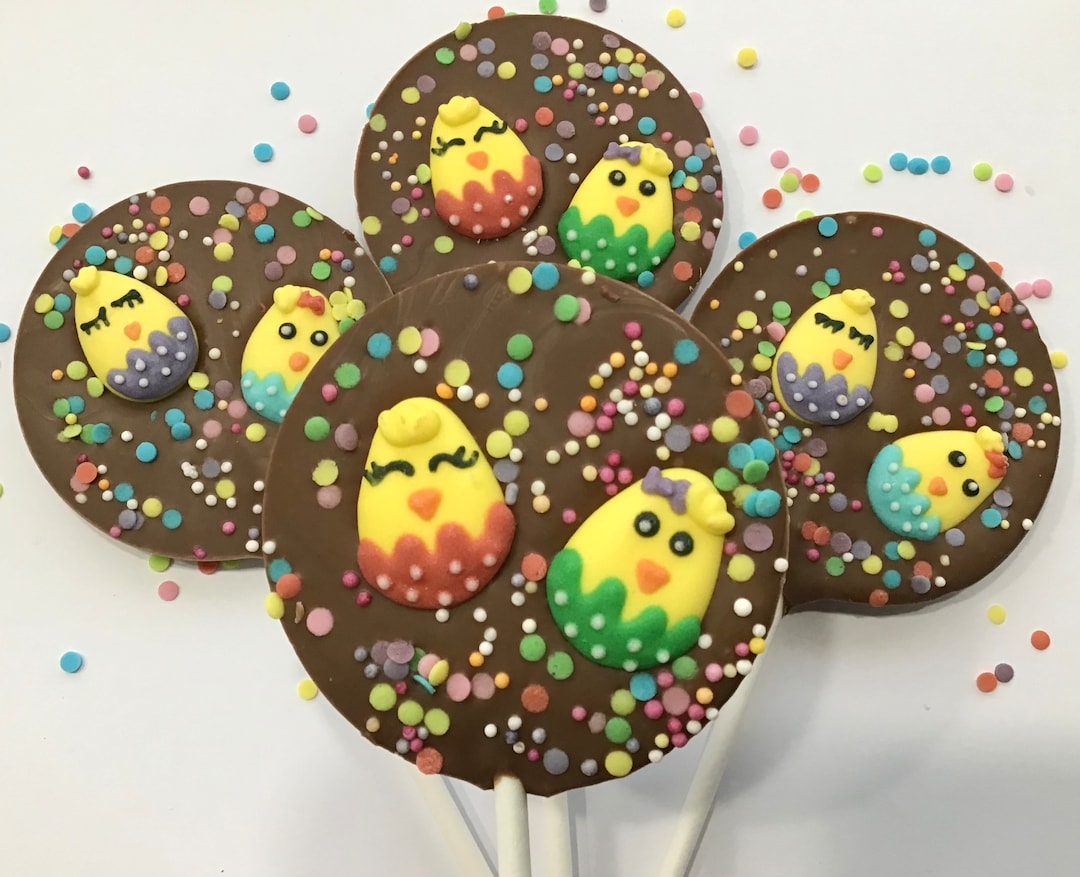 Easter Chocolate Lollies. A Clutch of Cute Easter Chicks Etsy