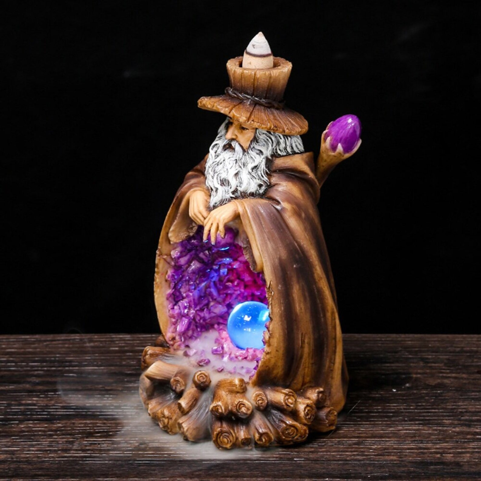 Backflow Incense Resin Burner Handmade God Waterfall Incense Etsy
