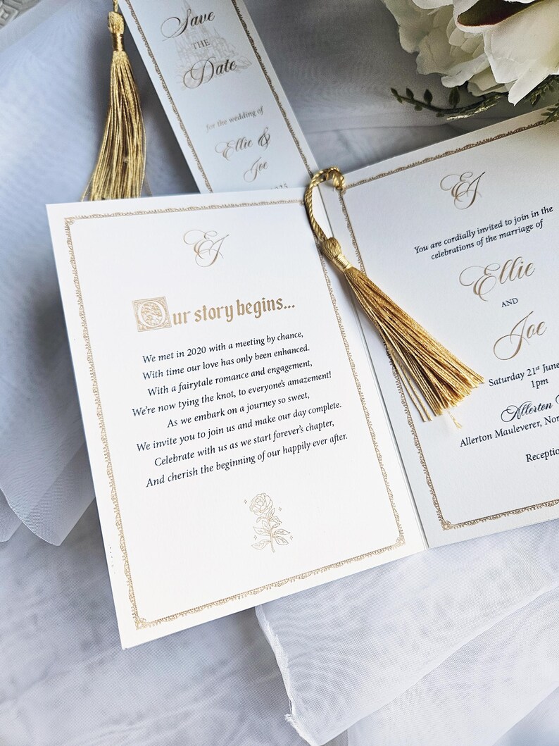 Fairytale Storybook Wedding Invitation (customisable) image 5