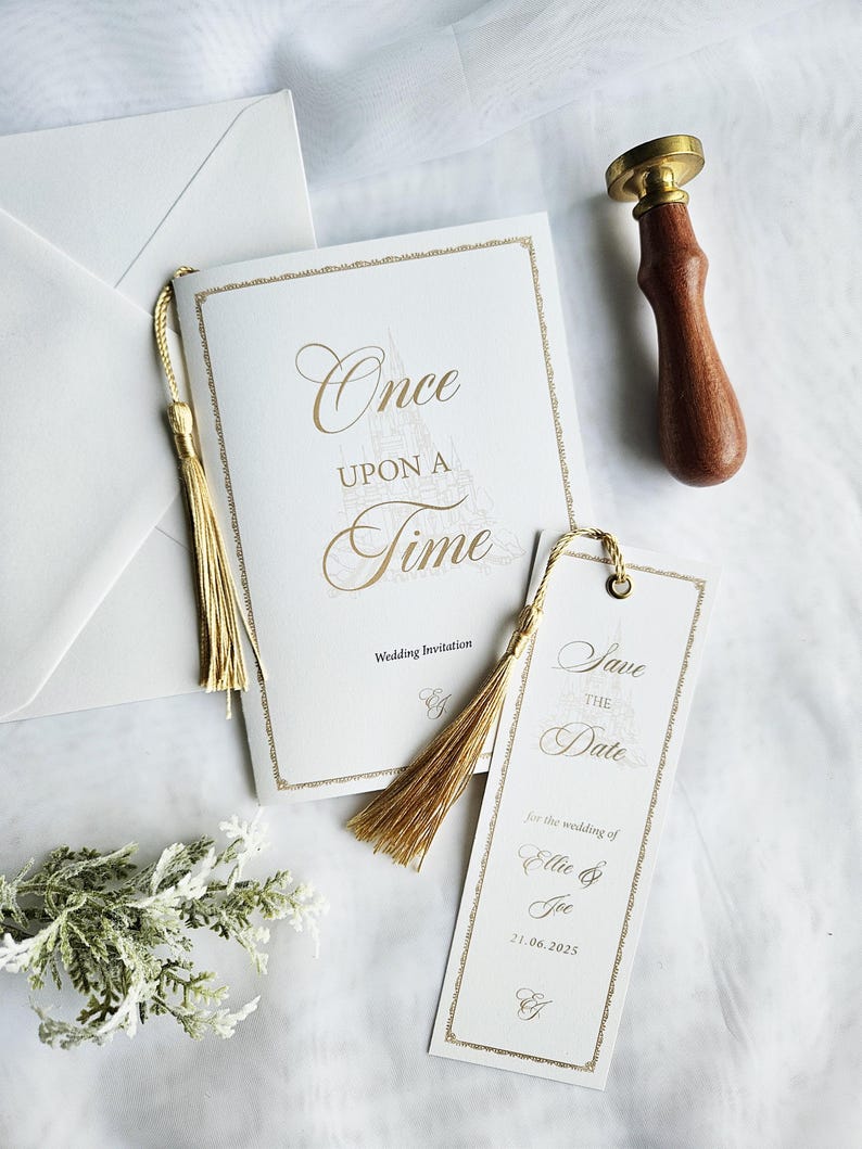 Fairytale Storybook Wedding Invitation (customisable) image 3