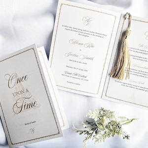 Fairytale Storybook Wedding Invitation (customisable) image 1