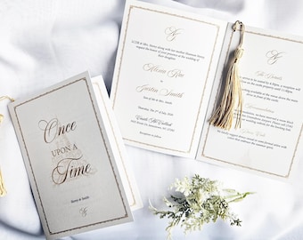 Fairytale Storybook Wedding Invitation (customisable)