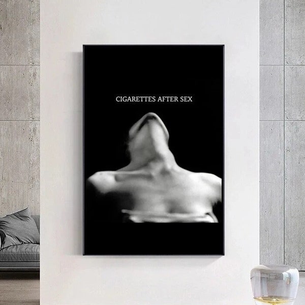 NO FRAME Black Modern Poster Women Cigarettes After Sex Canvas Paintings Posters and Prints Wall Art Pictures for Living Room Decoration