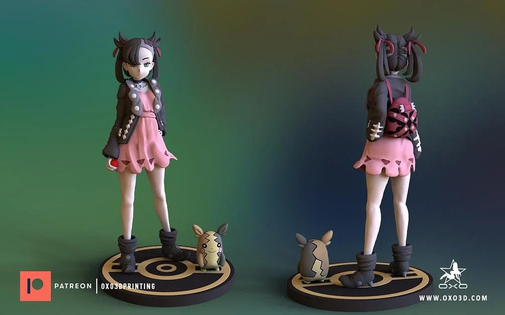 Marnie by OXO3D UNPAINTED Anime Figure for Display Dnd 5e Etsy Canada