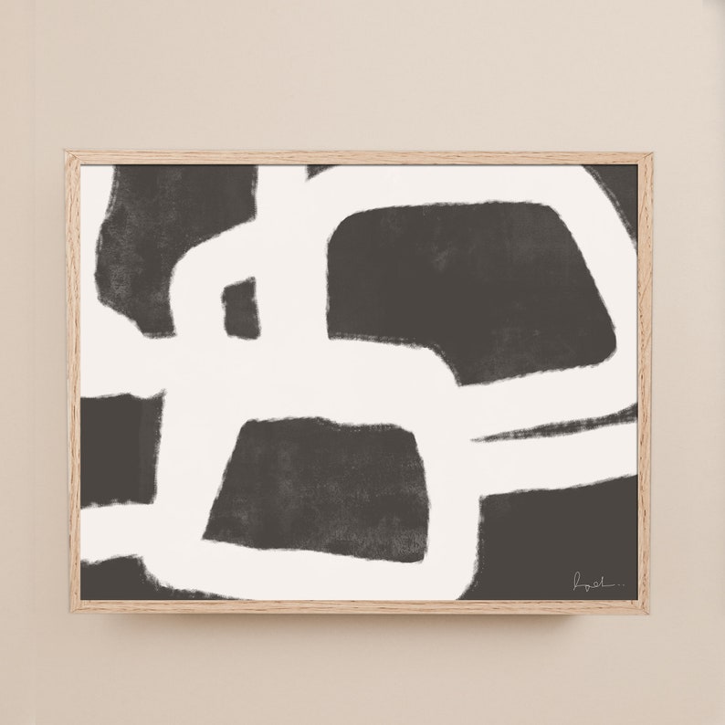 Large Abstract Painting Modern Wall Art Minimalist Print Instant Download 36x48 Digital Print Abstract Print Horizontal Art Print