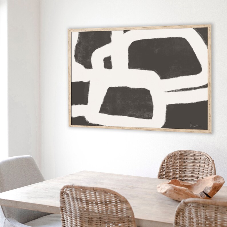 Large Abstract Painting Modern Wall Art Minimalist Print Instant Download 36x48 Digital Print Abstract Print Horizontal Art Print