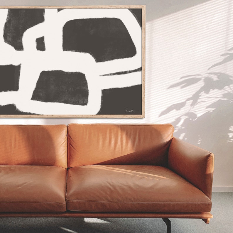 Large Abstract Painting Modern Wall Art Minimalist Print Instant Download 36x48 Digital Print Abstract Print Horizontal Art Print
