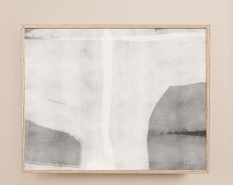 Large Abstract Art, Gray White Art Print, Neutral Art, Calming Wall Art, Relaxing Art, Abstract Painting, Bedroom Art Print, Bedroom Decor