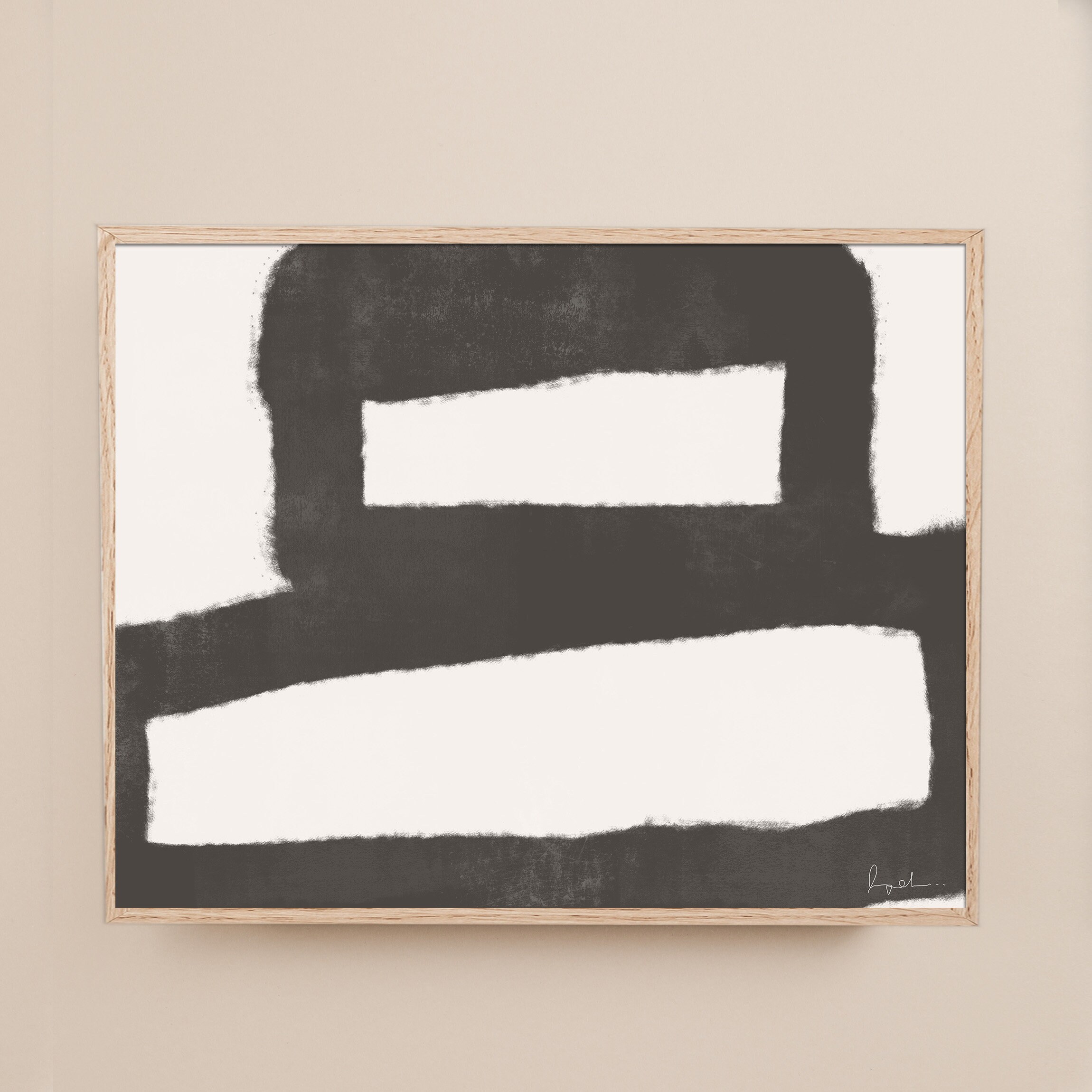 Large Abstract Print Horizontal Wall Art Minimalist Print Etsy UK