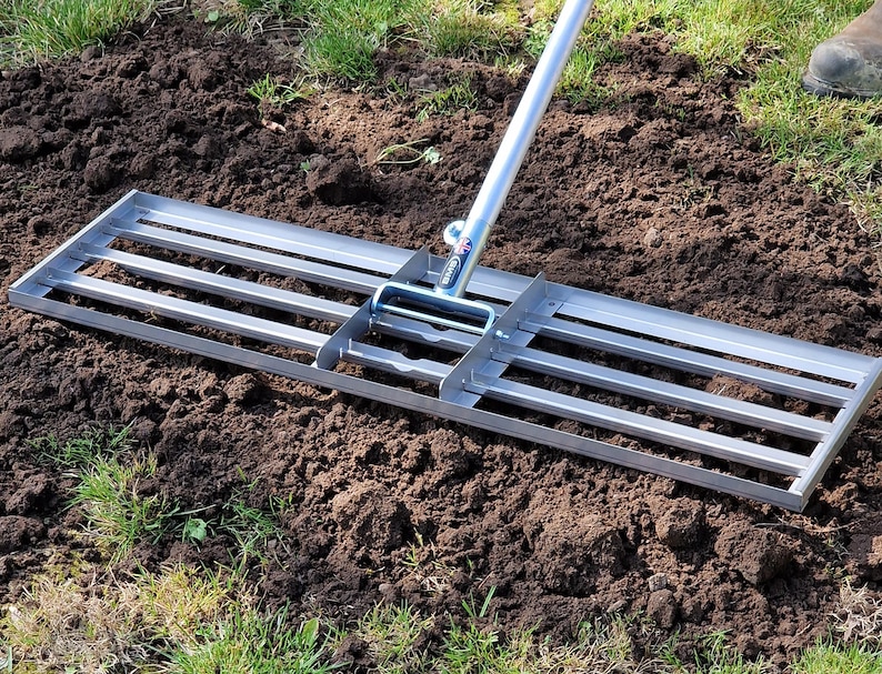 38”, 46” Wide Levelawn Lute: Premium Stainless Steel Levelling Rake for ...