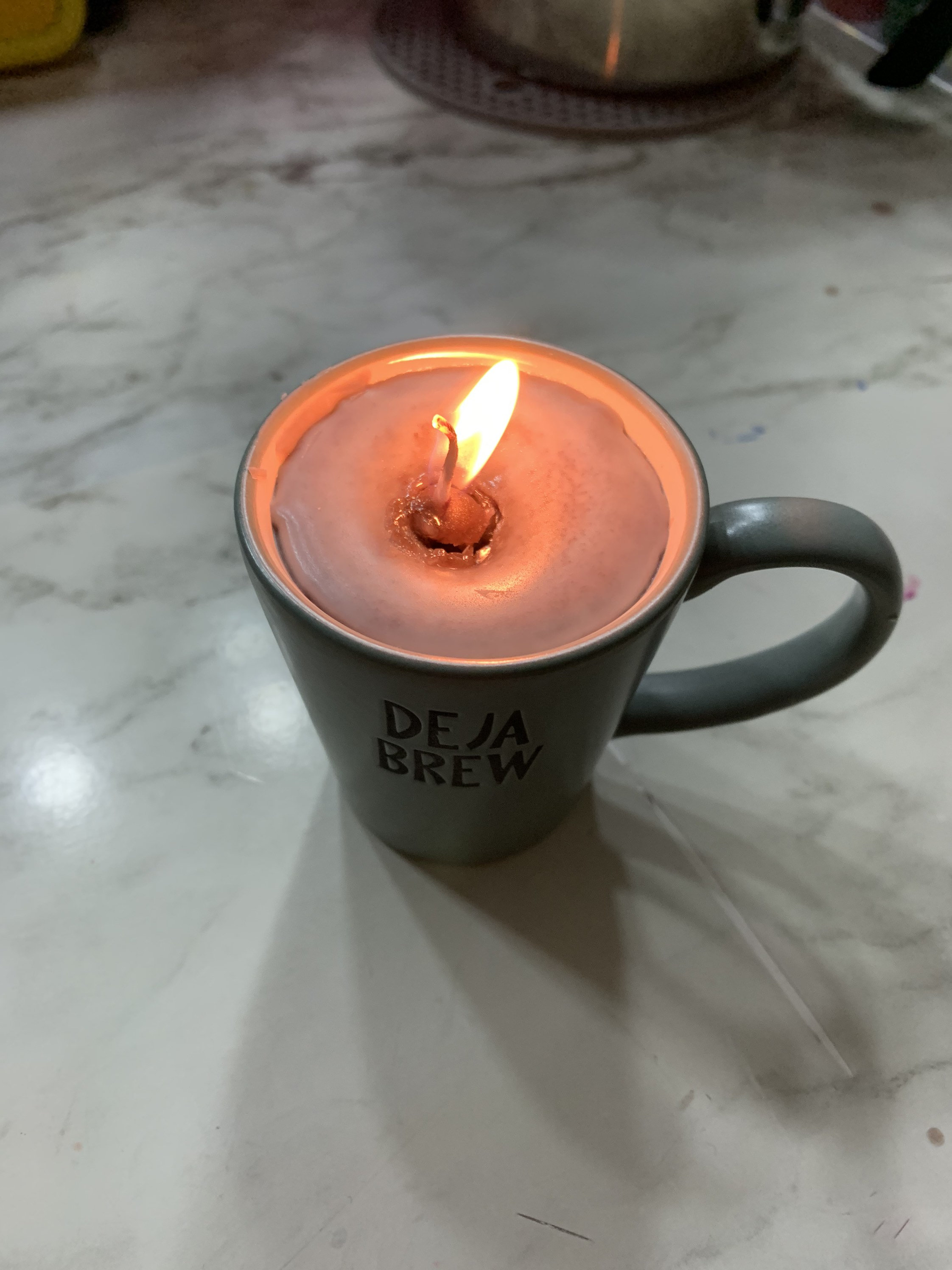 Coffee Mug Candles Etsy