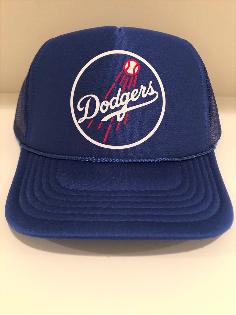 Los Angeles Dodgers Trucker Hat Foam Front Mesh Back Snap | Etsy
