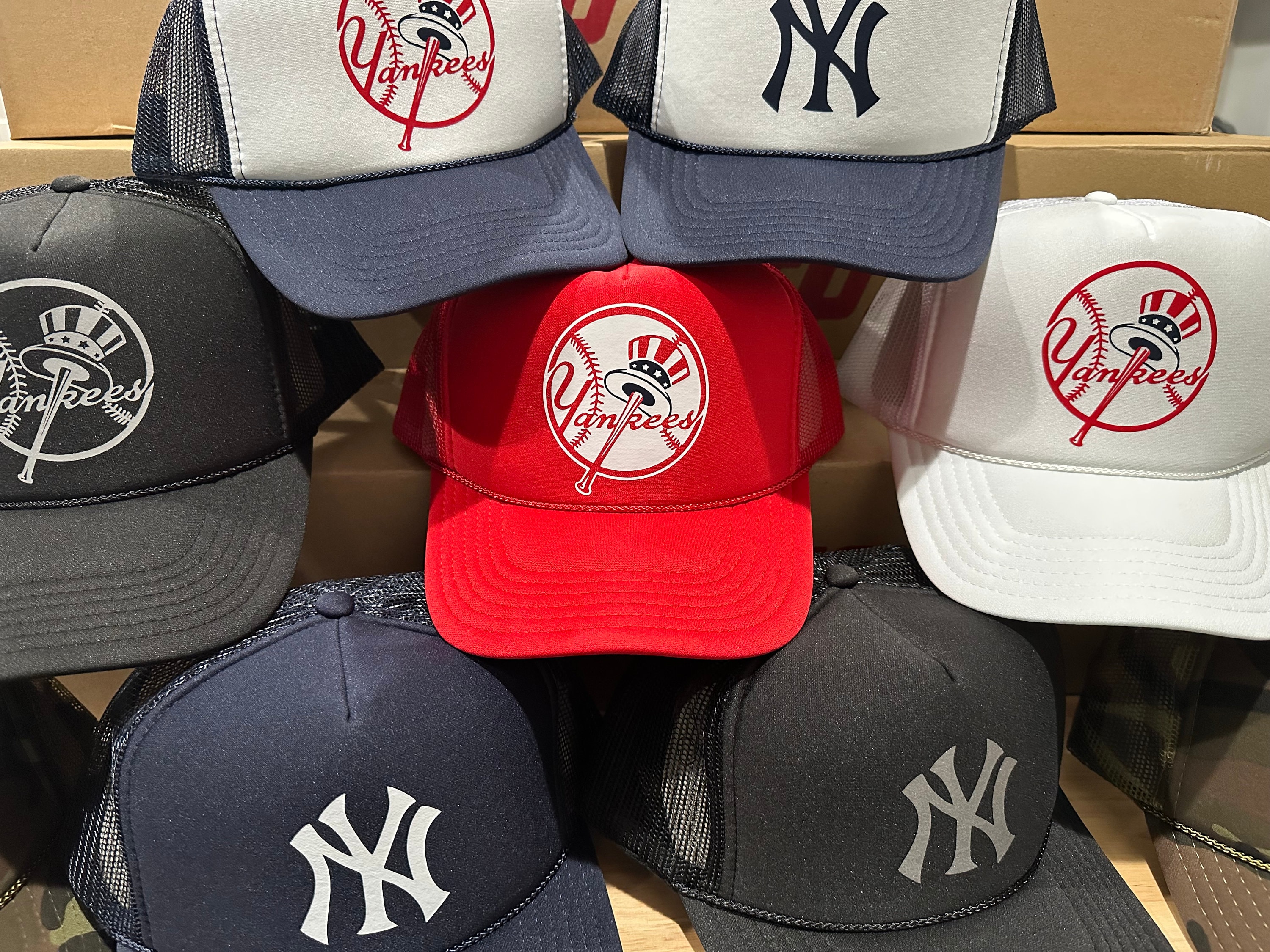 Custom Baseball Trucker Hat - Foam Front Mesh Back Snap Back