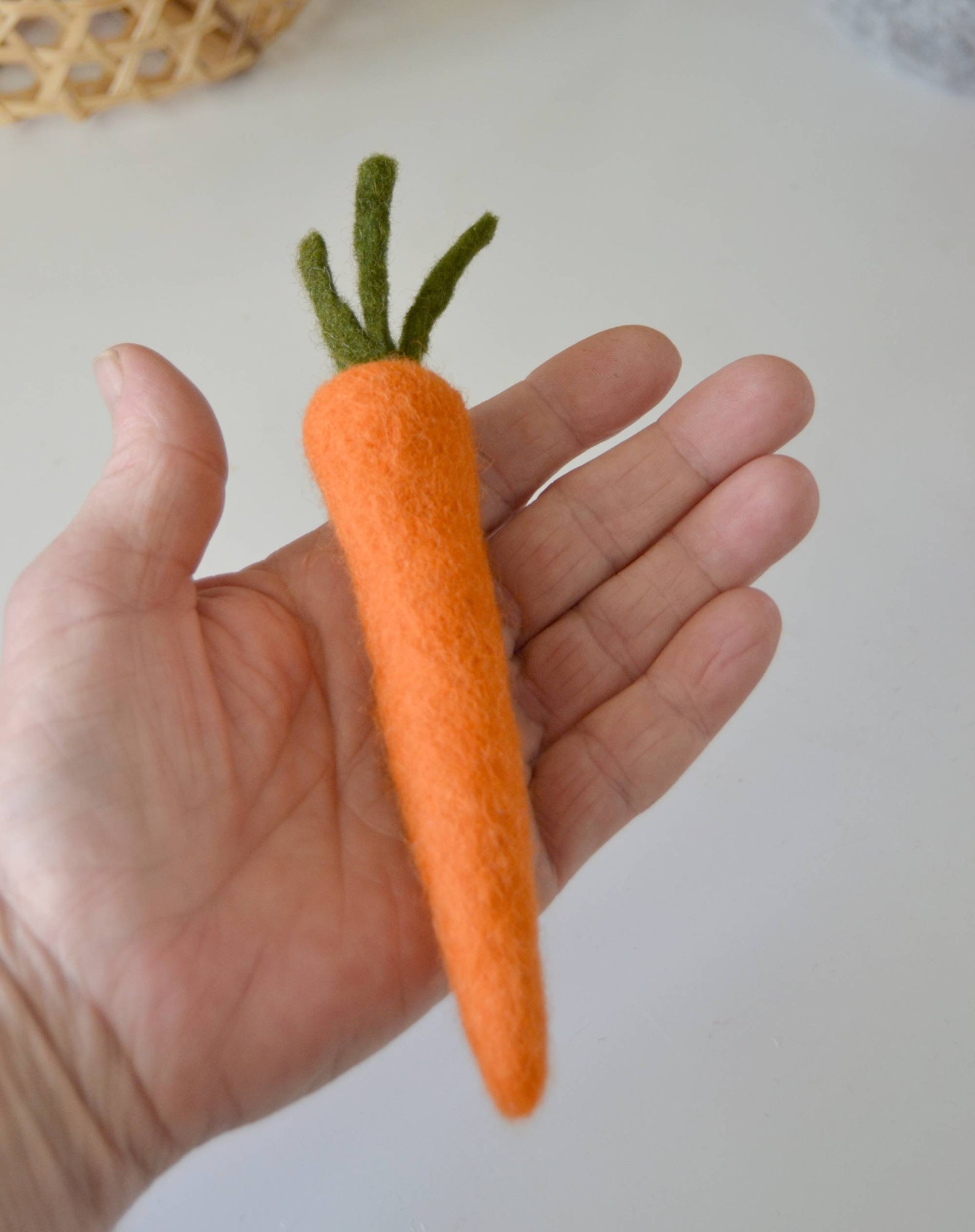 Large Felted Carrots 10 Cm Felt Vegetable for Kids Pretend Etsy Norway