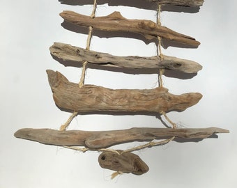 Nature Lovers Gift-Driftwood-Housewarming- Beach Tree Garlands-Handmade Wall Art-Office warming-Coastal rustic home-Ocean House-Relaxing