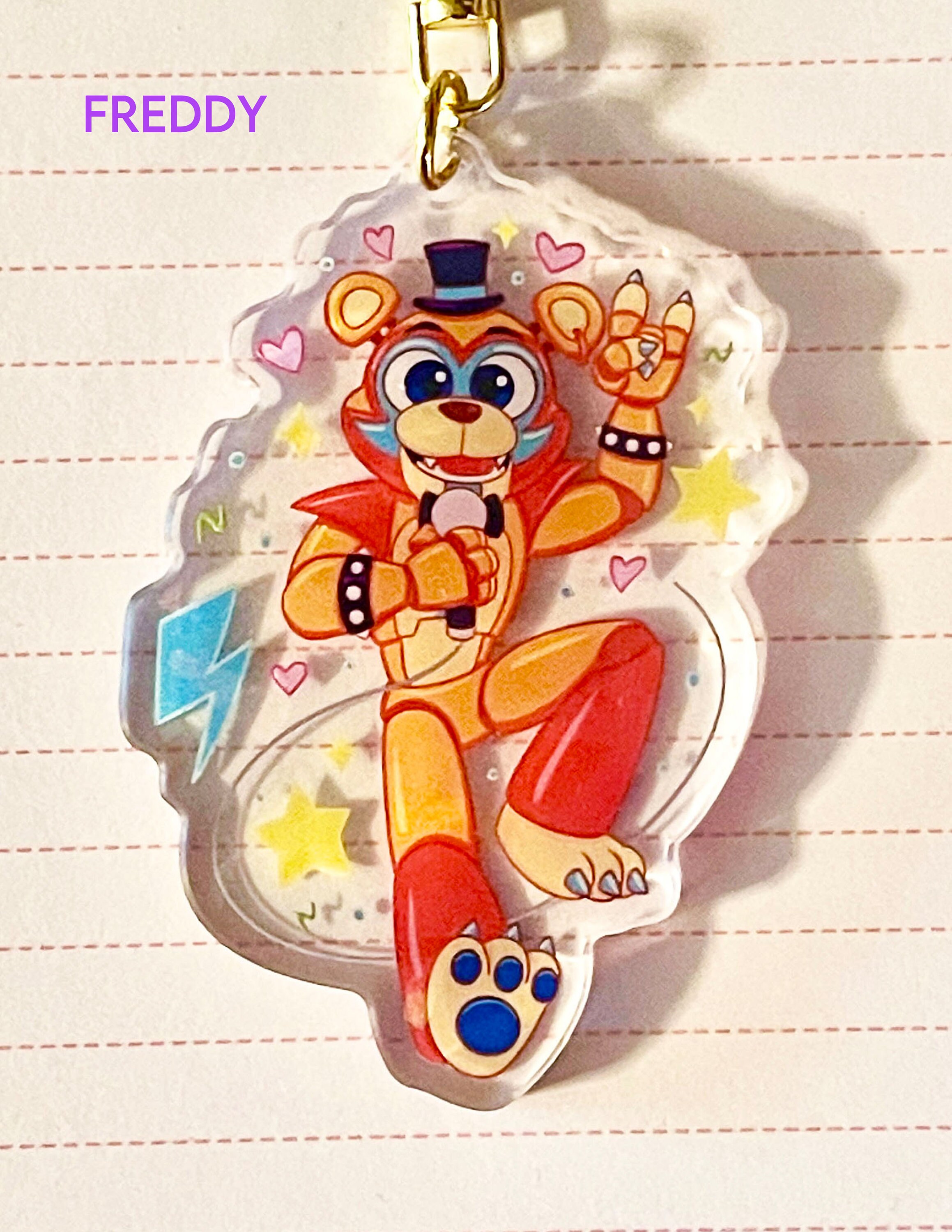 FNAF Acrylic Keychains Holographic Keychains Five Nights at Etsy