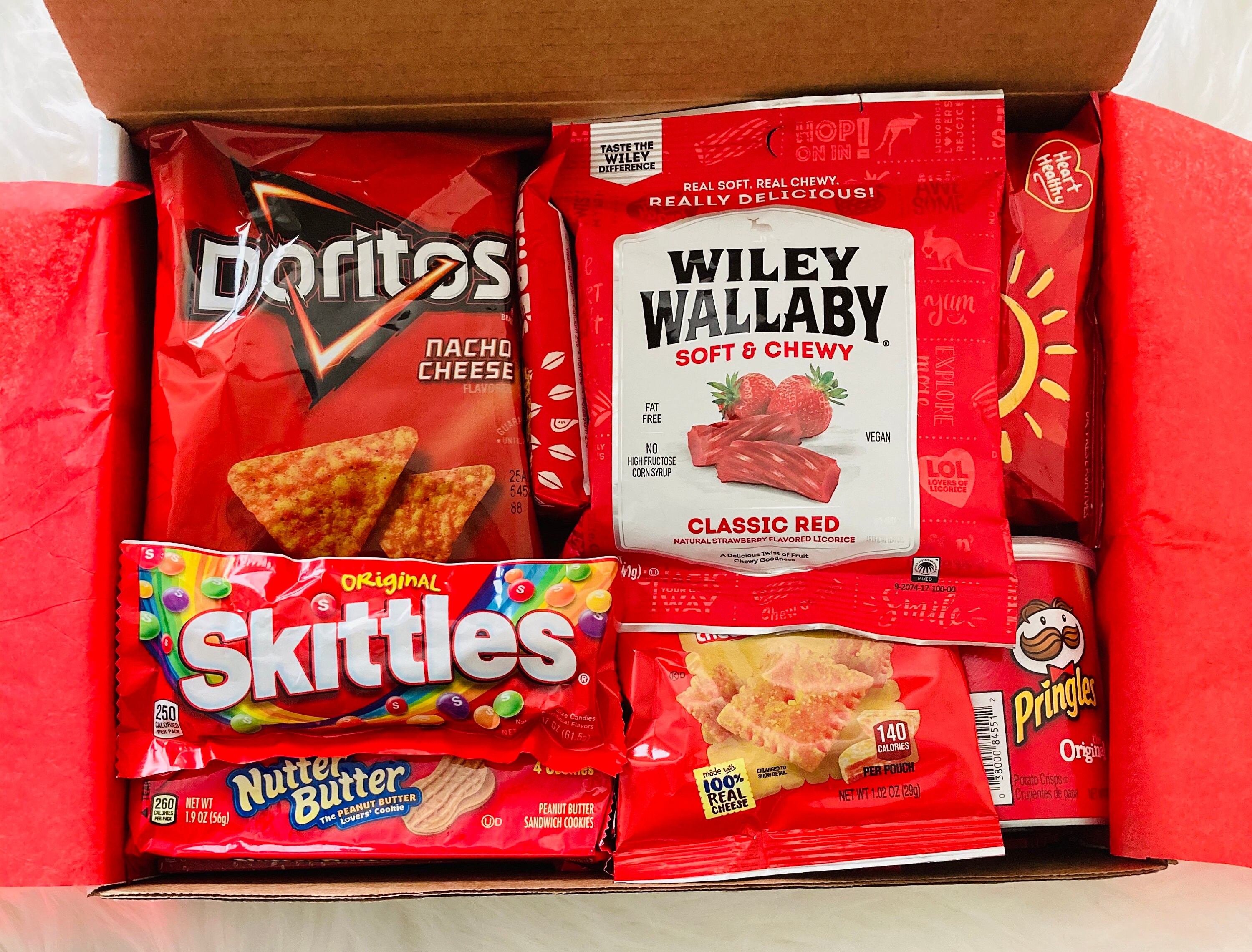Red Care Package Care Package Thinking of You package Gift