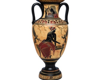 Handmade Greek Amphora Vase, Olympian Gods Replica