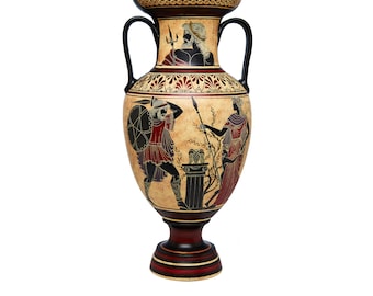 Handmade Greek Amphora Vase, Olympian Gods Replica