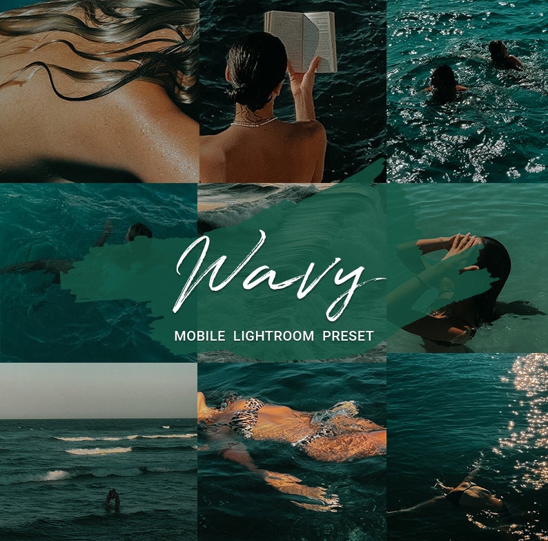 WAVY PRESETS - Wavy Mobile Preset - Instagram Photo Filter - Blogger Mobile Preset - Instant Download - Lightroom Presets