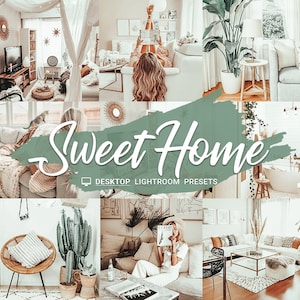 HOME PRESETS - Home Desktop Preset - Instagram Photo Filter - Blogger Presets - Instant Download - Lightroom Presets