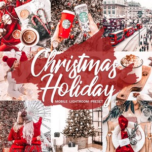 CHRISTMAS HOLIDAY - Christmas Mobile Preset - Instagram Photo Filter - Blogger Mobile Preset - Instant Download - Lightroom Presets