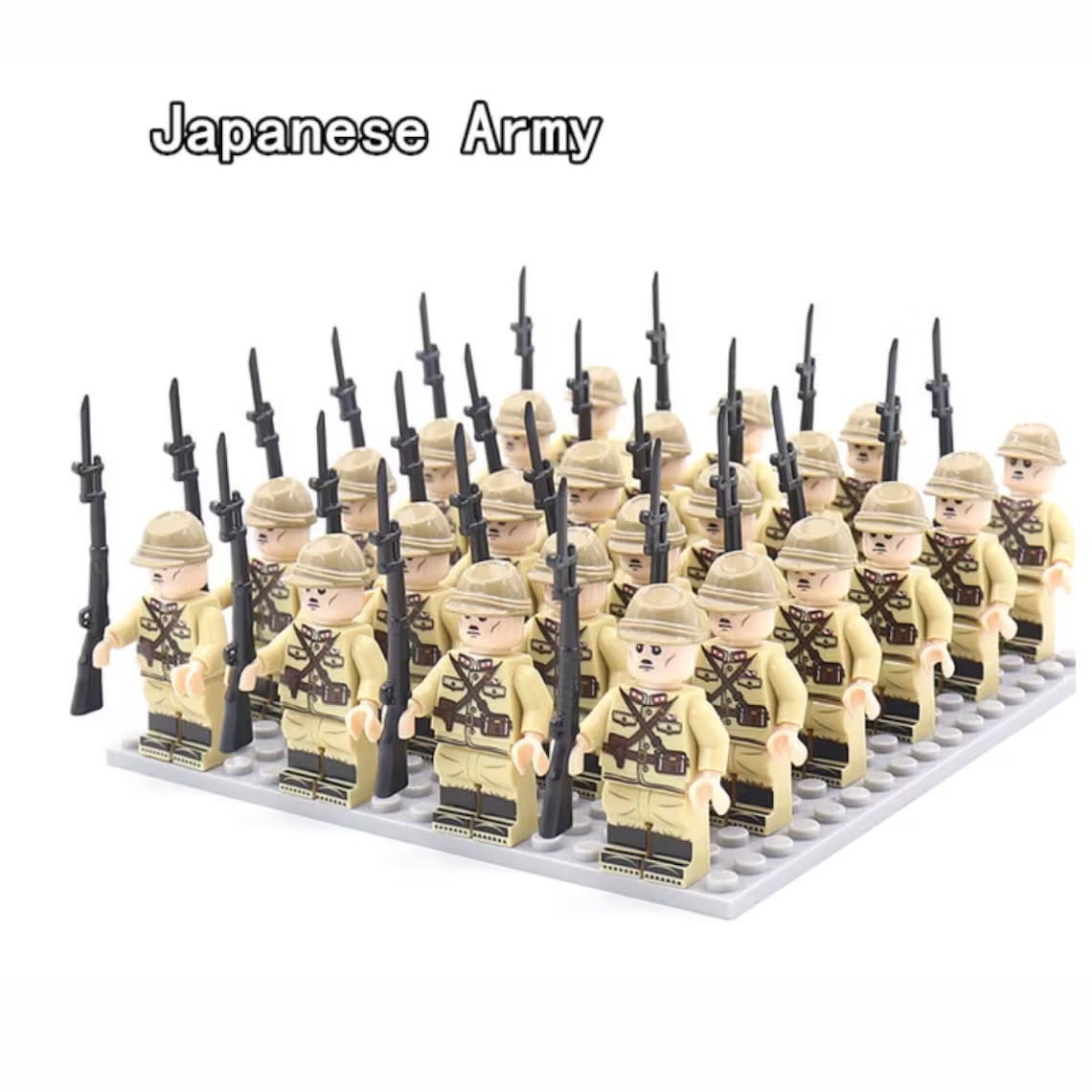 Japanese WW2 Military Soldier Army Building Figures 24pcs set image 1