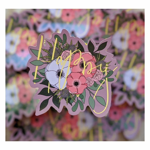 Floral Vinyl Etsy