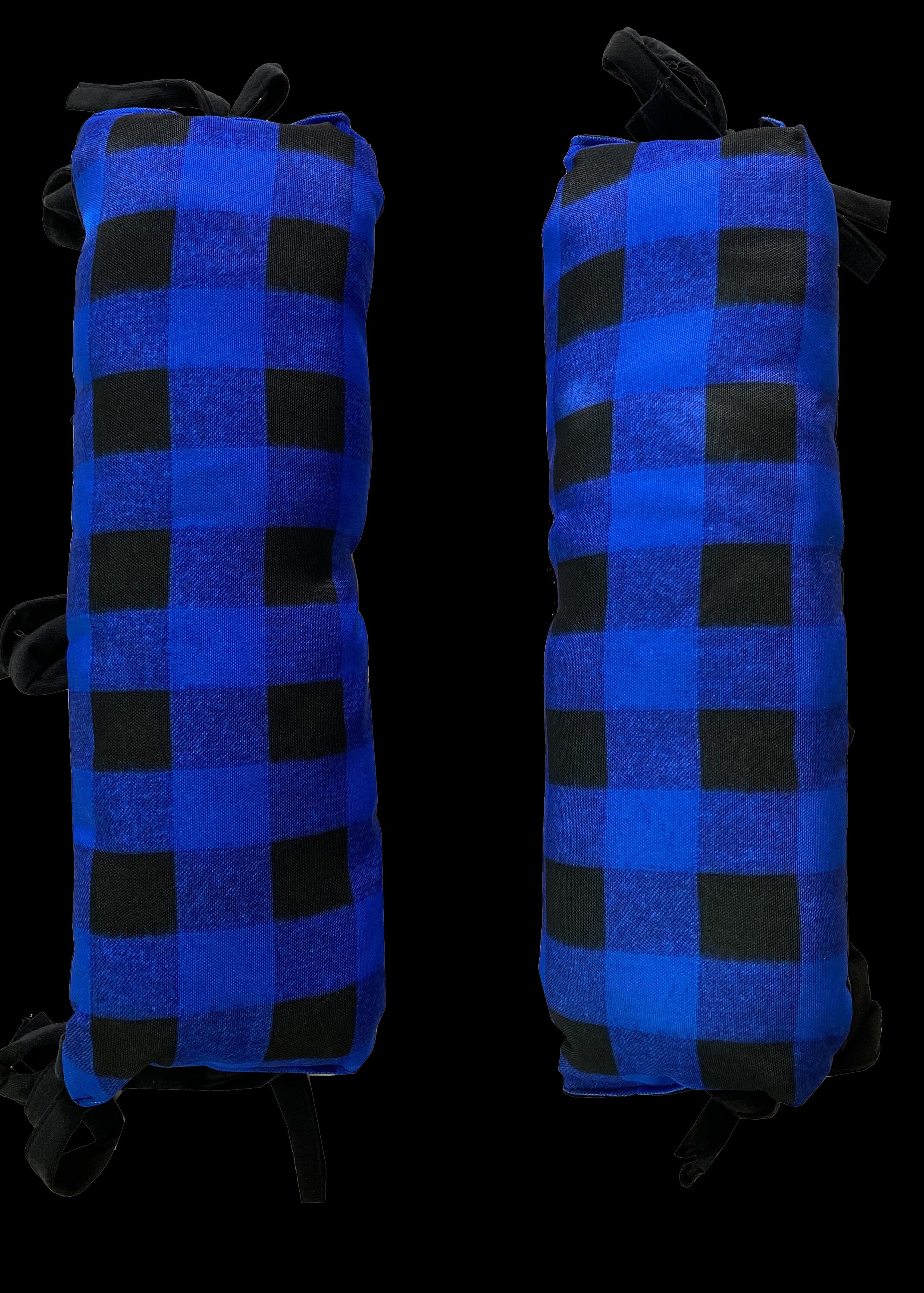 Blue Plaid Rocking Chair And Adirondack Arm And Head Cushion Etsy