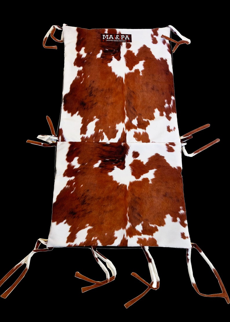 Cowhide Print Rocking Chair and Adirondack Cushion or Etsy UK