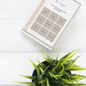 baby shower bingo, instant download