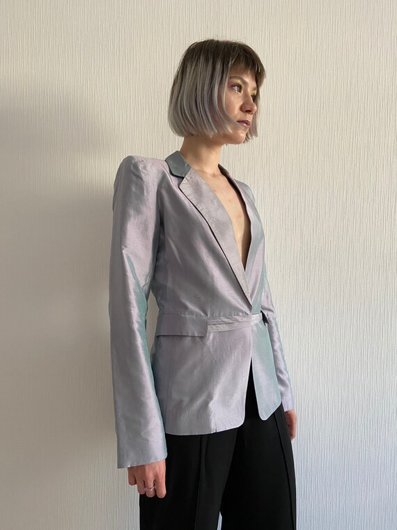 Kenzo Vintage Pearl Silk Blazer