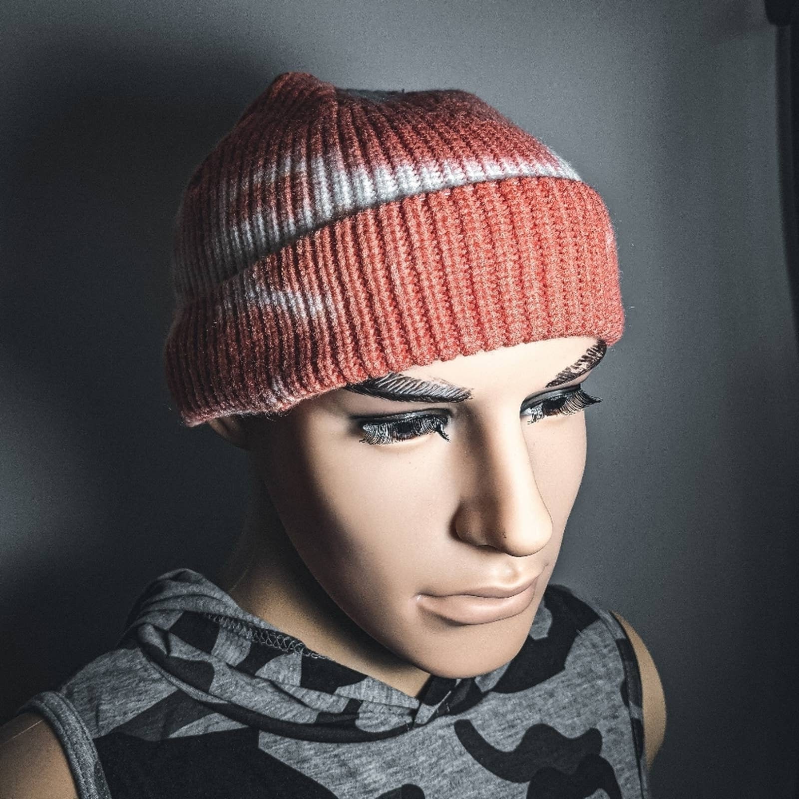 2toned Tie Dye Knitted Beanie Etsy