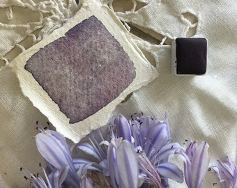 Violet lupin aquarelle artisanale